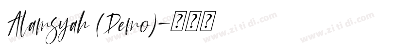 Alamsyah (Demo)字体转换